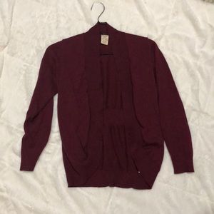 Maroon cardigan